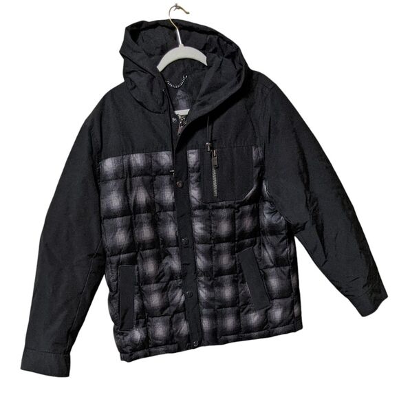 Pendleton down filled winter outwear coat parka hooded plaid men's size Medium - Picture 1 of 9
